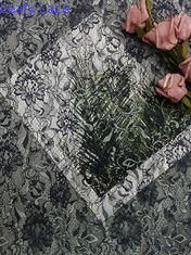 نسيج دانتيل شانتيلي فرنسي بلونين