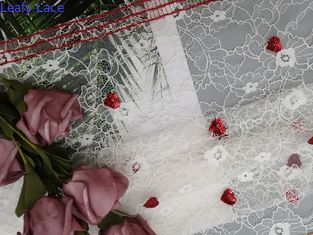100 ياردة قلب أحمر حزب الترتر النسيج المطرزة