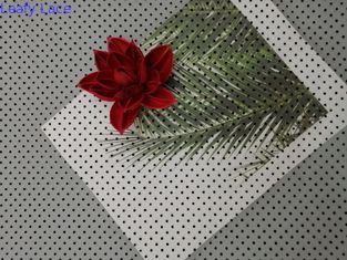 أسود دوت يتدفقون تول شبكة نسيج شبكي متدفق