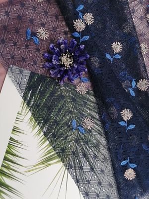 49 inch Flower Embroidery Lace Fabric