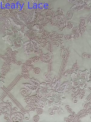 70 yards Lace Table Cloth Pink Embroidered Lace Fabric