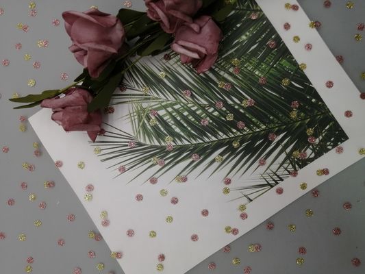 Foil Printed Glitter Tulle Fabric