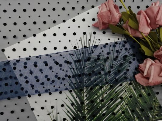 أزرق داكن تول نسيج شبكي متدفق لفستان سهرة نسائي