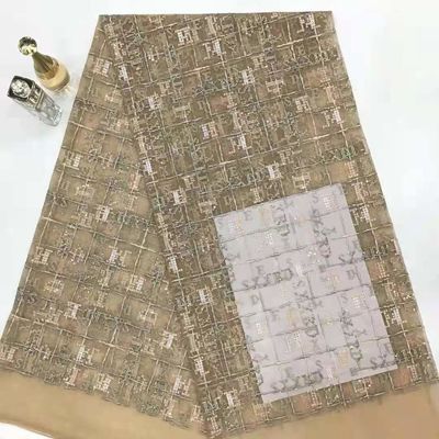 جيو الترتر أقمشة الدانتيل المطرزة للمنسوجات المنزلية