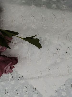 لينة الدانتيل المطرزة العيينة نسيج القطن القماش للحزب اللباس