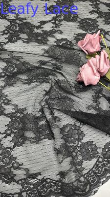 Black French Chantilly Lace Guipure Elegant Trim Special For Dress For Wedding Dresses Factory
