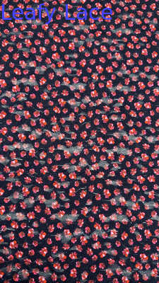 أزهار وردية لطيفة نسيج رقائق مطرز للفساتين الزفافية